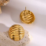 Sculpted Dome Earrings