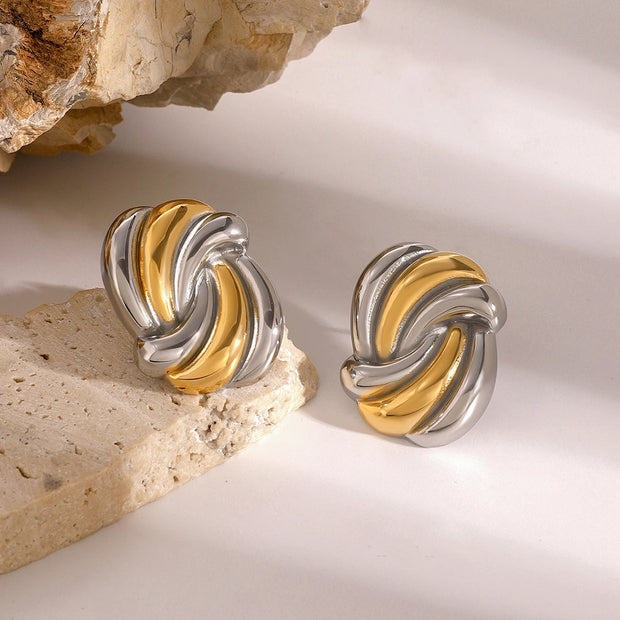 Layered Gold Hoop Earrings