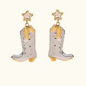 Star-Studded Cowboy Boot Earrings
