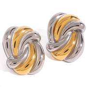 Layered Gold Hoop Earrings