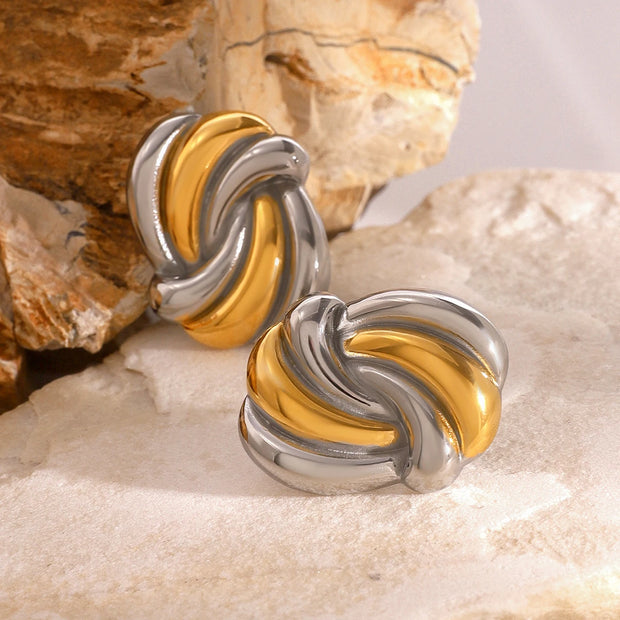 Layered Gold Hoop Earrings