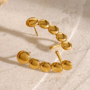 Blossom & Sphere Ear Climbers