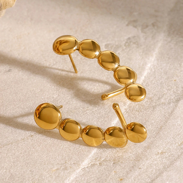 Blossom & Sphere Ear Climbers