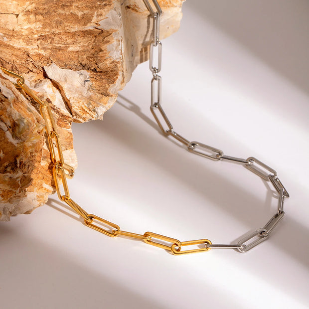 Dual-Tone Link Chain Choker