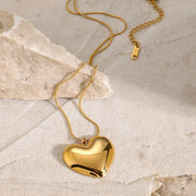 Minimalist Heart Pendant Necklace