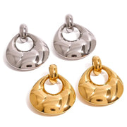 Dual-Tone Teardrop Earrings