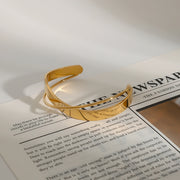 Twisted Gold Cuff Bracelet