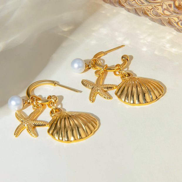 Ocean Charm Earrings