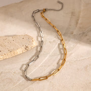 Dual-Tone Link Chain Choker