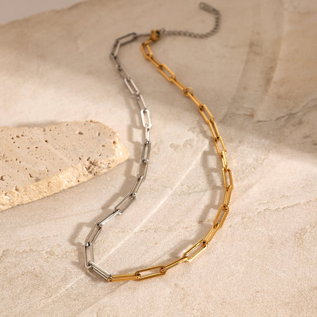 Dual-Tone Link Chain Choker