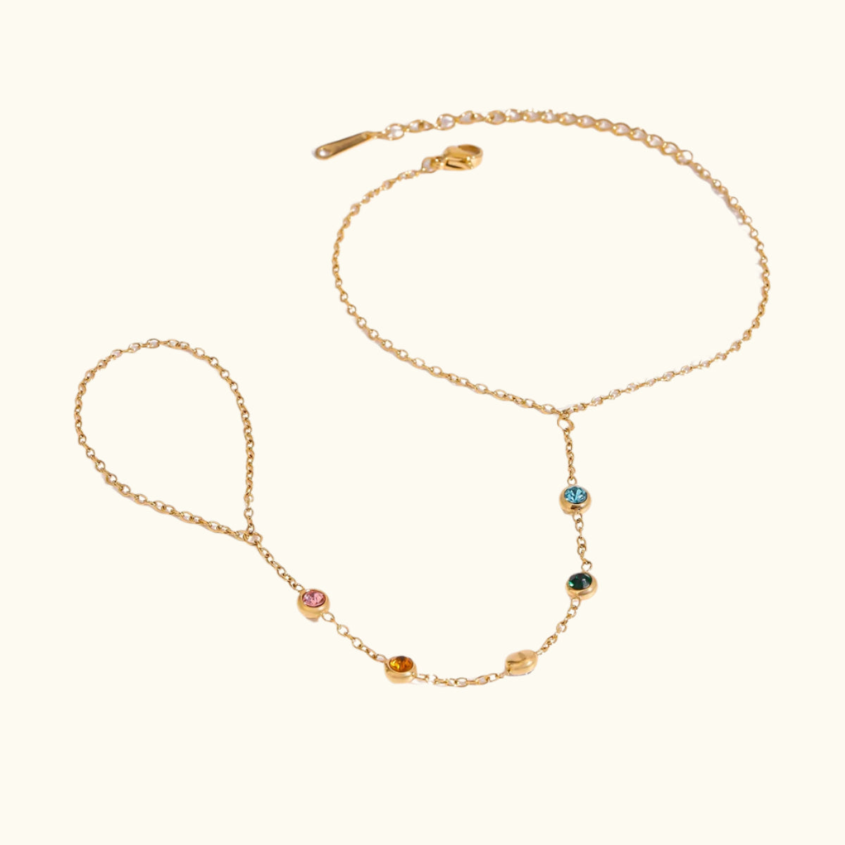 Gem Drop Hand Chain