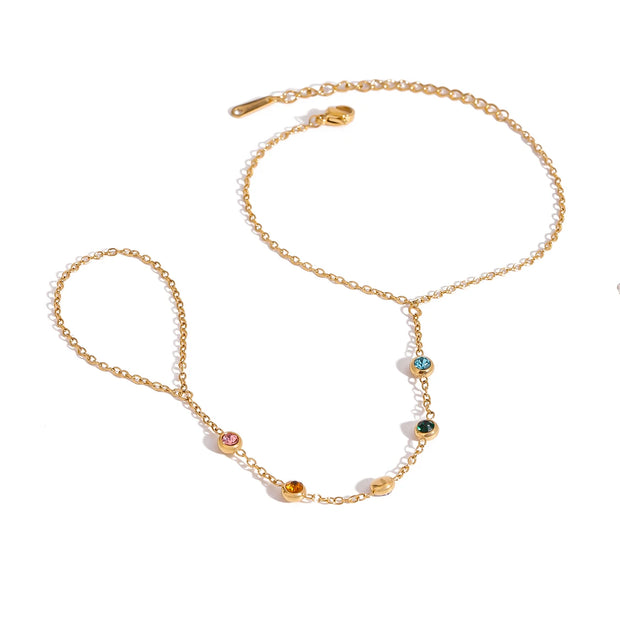 Gem Drop Hand Chain