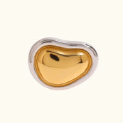 Gold-Silver Abstract Ring