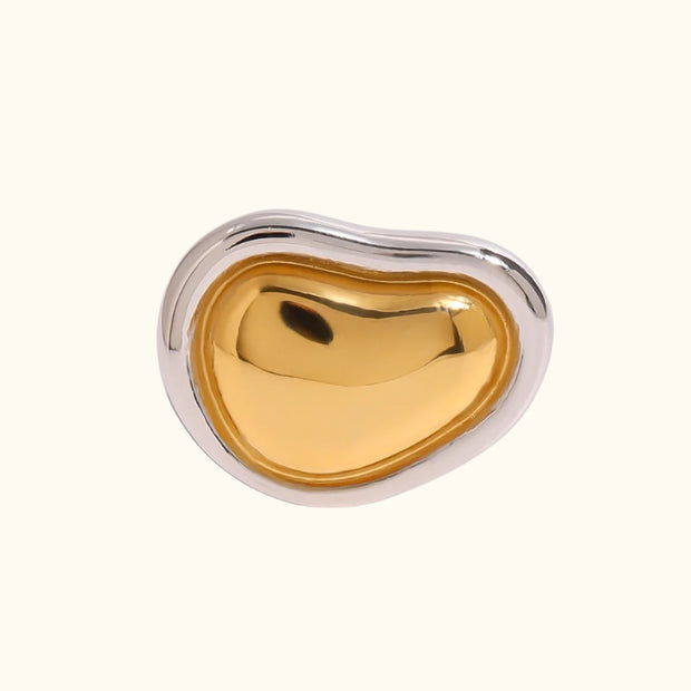 Gold-Silver Abstract Ring