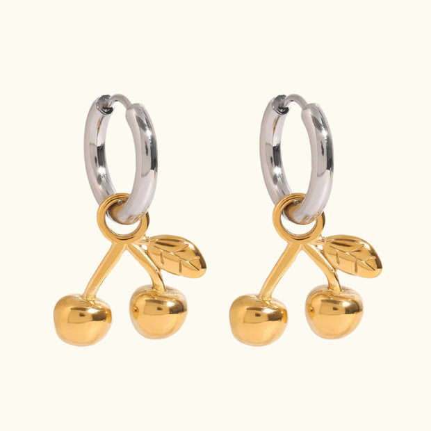 Cherry Bliss Hoop Earrings