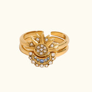 Sunburst Crystal Ring