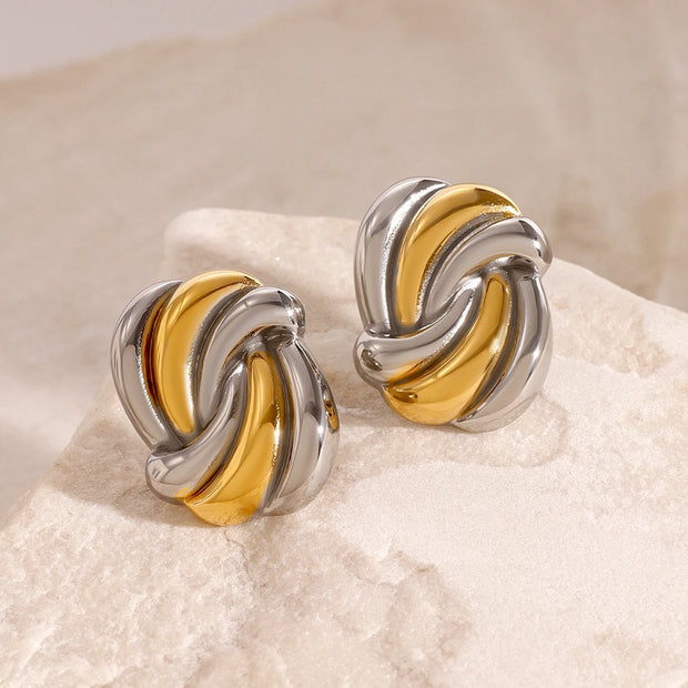 Layered Gold Hoop Earrings