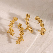 Blossom & Sphere Ear Climbers