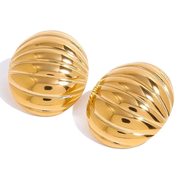 Sculpted Dome Earrings