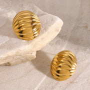 Sculpted Dome Earrings