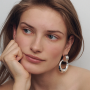 Bold Ribbed Circular Hoops