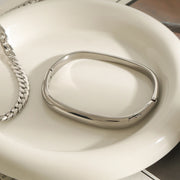 Silver Minimalist Bangle