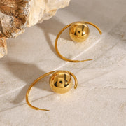Orb Hoop Earrings