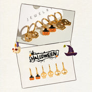 Halloween Charm Hoops Set