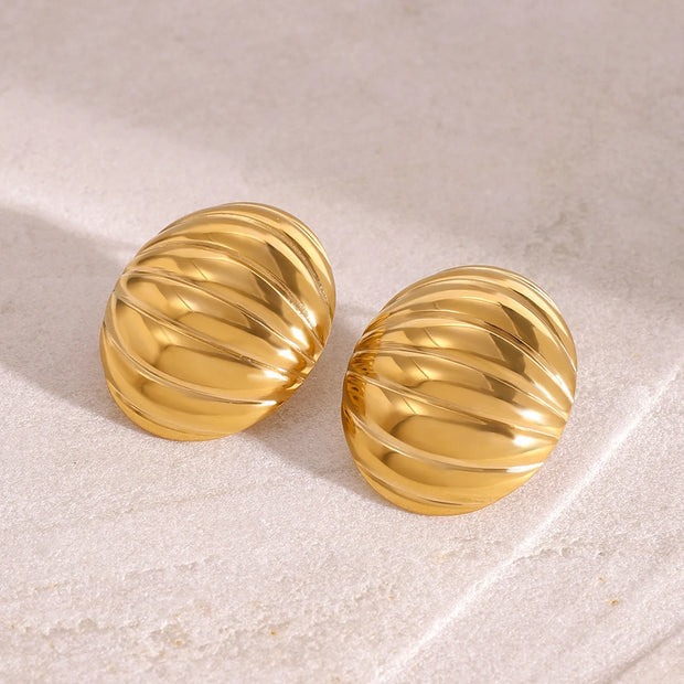 Sculpted Dome Earrings
