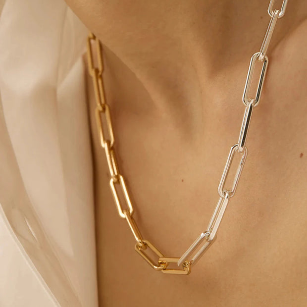 Dual-Tone Link Chain Choker