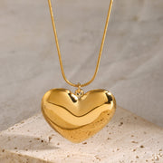 Minimalist Heart Pendant Necklace