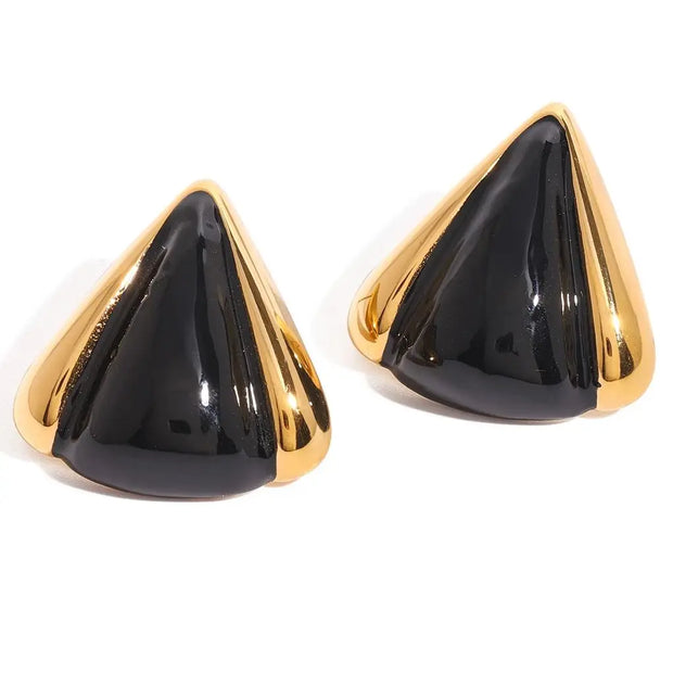 Dual-Tone Pyramid Studs