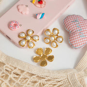 Blooming Pearl Flower Earrings