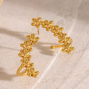 Blossom & Sphere Ear Climbers