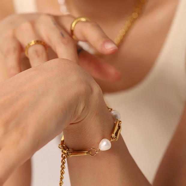 Baroque Pearl Link