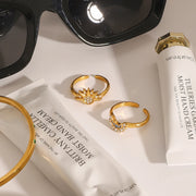 Sunburst Crystal Ring