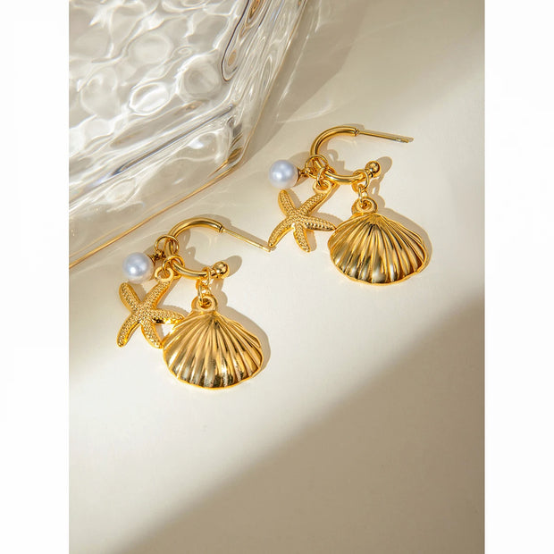 Ocean Charm Earrings