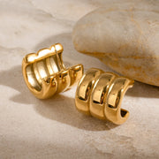 Rectangular Textured Earrings