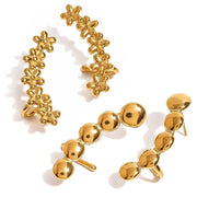 Blossom & Sphere Ear Climbers